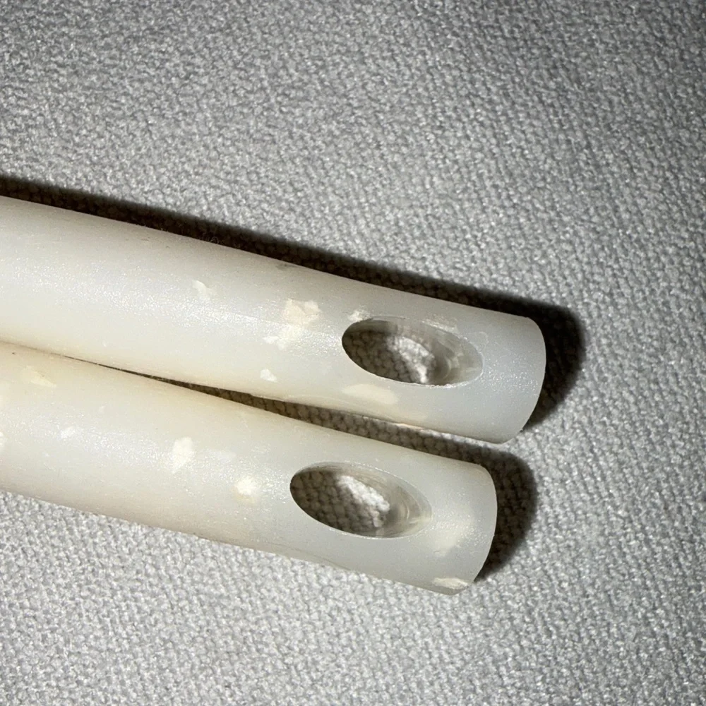 Cream Speckled Serving Spoons